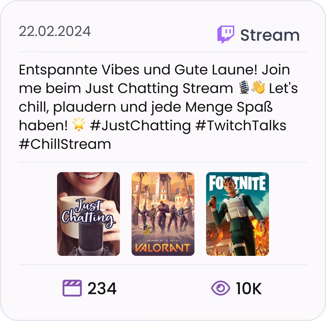 Twitch Stream